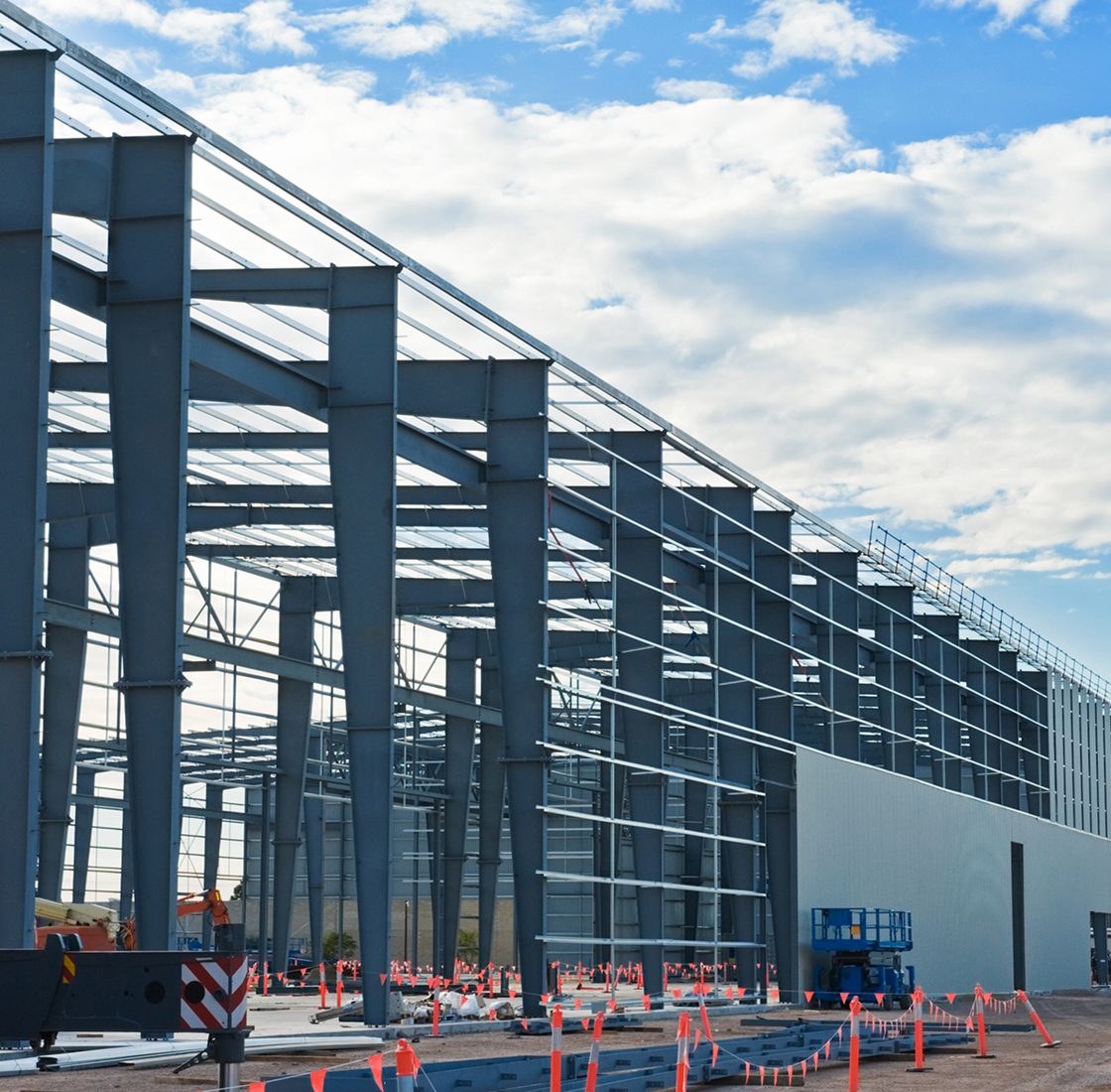 Industrial construction site